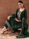 Libas Women'S Silk Blend Kurta Set (49215 Green L