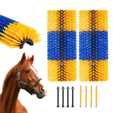 VEVOR Livestock Scratching Brush, 2 Pcs Horse Brush with 4 Screws, 17.1 x 7.5 in Cow Scratcher, for Back Itch Relief & Keep Clea