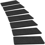 PURE ERA Bullnose Carpet Stair Treads Tape Free Non-Slip Indoor Stair Protectors Pet Friendly Stair Treads for Wooden Steps 9.5 