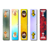 woopme 5 PCs Jesus Christ Bookmark Magnetic for Students Kids Book Lovers Readers Gift Magnetic Page Clips Folding