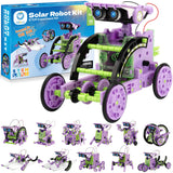 Sillbird Solar Building Robot Kit STEM Gift for Boys Aged 8-14, 12-in-1 DIY Science Educational Toys for Kids Birthday, Solar Po