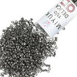 Miyuki Delica Seed Beads - Size 11/0 (1.6 mm), DB0452, Nickel-Plated Dyed Khaki, 7.2 g, Approx. 1440 Beads, Made in Japan