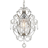 Elegant Lighting Living District Kirin Collection Pendant D11.3 H16.5 Lt:1 Chrome Finish