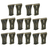 PHITUODA 8Pcs Brick Clips for Hanging Outdoors Metal Brick Hangers Brick Wall Hooks Hangers for Outside Wall Home Decor, Fits 2-