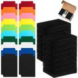Suilung 50 Pcs Trading Card Dividers and 24 Pcs Card Dividers Foam High Elasticity Sponge Multicolor Page Plastic Separator with