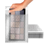 ABC Clear Bubble Out Bags, 7 x 8.5 Inches. Pack of 25 Polyethylene Self Seal Bubble Pouches. Cushioning Clear Bubble Bags for Pa
