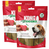 KONG Enhanced Ziggies Dog Treats 2 Pack - Enhanced Teeth Cleaning and Dental Health - Perfect Classic Rubber Toys - Long-Lasting