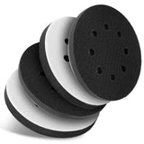 Giwiemi 4 Pack Orbital Sander Foam Pad, Professional Foam Sanding Pads for Orbital Sander, 5 Inch 8 Holes Hook and Loop Sponge S