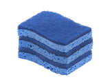 Superio NonScratch Cellulose Sponge Kitchen Scrub Sponges with Scouring Pad Set, Good for NonStick Cookware Frying Pan, Pot, C