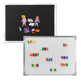 FlipsideCrestline Products Magnetic Dry-Erase and Flannel Board, 18 x 24