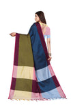 Dhruvi Trendz Womens Banarasi Cotton & Silk Saree With Blouse Piece (Dt-S1764&B4_Multicolour)