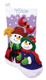 Design Works Crafts Felt Stocking Kit, Snow Couple