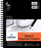 Canson Artist Series Universal Sketch Pad, Side Wire Bound, 9X12 Inches, 100 Sheets - Art Paper For Adults And Students