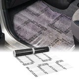 Nuanchu 4 Mil Auto Adhesive Plastic Floor Mat 24 x 200' Car Care Products Carpet Protector Film Roll Sticky Car Floor Mats Perfo
