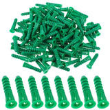 Glooglitter 500 Pcs #12-14-16 x 1-1/2 Inch Ribbed Lightweight Plastic Anchors Drywall Anchors for Hollow Walls Pictures Artwork 