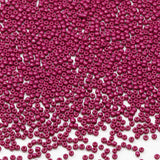 Tibaoffy Size 8/0 Crafts Glass Seed Beads 3mm Fuchsia Beads for Jewelry Making (Total About 100g About 3600pcs)