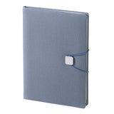 Regal Premium A5 Pu Leather Notebook Diary Journal With Metal Accessorised Elastic Band Closure, 192 Pages, 80 Gsm (Cadet Grey)