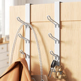 niffgaff 8 Hook Over The Door Hooks, Vertical Over The Door Towel Hook, Over Door Hook, Over The Door Hanger, for Towel and Clot