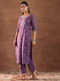 Libas Women'S Silk Blend Kurta Set (Gs1030 Mauve S