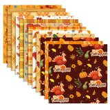 24 Sheets Thanksgiving Pattern Pad 11.8 x 11.8 Thanksgiving Scrapbook Paper Pad Autumn Buffalo Plaids, Pumpkins, Turkeys Pat