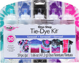 Tulip OneStep TieDye Kit Carousel Colors Tie Dye, 59 Piece Set