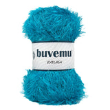Buvemu Eyelash Fun Fur Yarn 100 Gram (3.53 Ounces) 175 Yards (160 Meters) (Turquoise)