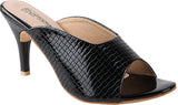 Shoetopia Women'S & Girl'S Black Peep Toe Textured Slim Heels,Black,5,B09NC328TG