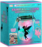 NUMISMILE Unicorn & Fairy Lantern Night Light Jar Craft Kit, DIY Arts and Crafts for Girls Ages 3 4 5 6 7 8-12 Years, Unicorn T