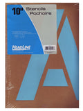 Headline Sign 110 Stencil Set, 10Inch Capital Letters A to Z (110)