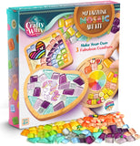 Glittery Garden Mosaic Craft Kit - Decorate Your Own Unicorn and Rainbow Design Coaster with Glass Tiles. Birthday Gift, Fun DIY