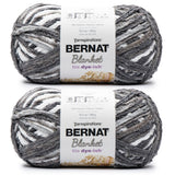 Bernat Blanket Tie Dye-Ish Moonlight Yarn - 2 Pack of 10.5oz/300g - Polyester - #6 Super Bulky - 220 Yards - Knitting & Crochet