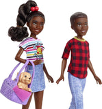 Barbie It Takes Two Doll & Accessories, Twins Playset With Brother & Sister Dolls, 3 Pet Puppies & 10+ Accessories