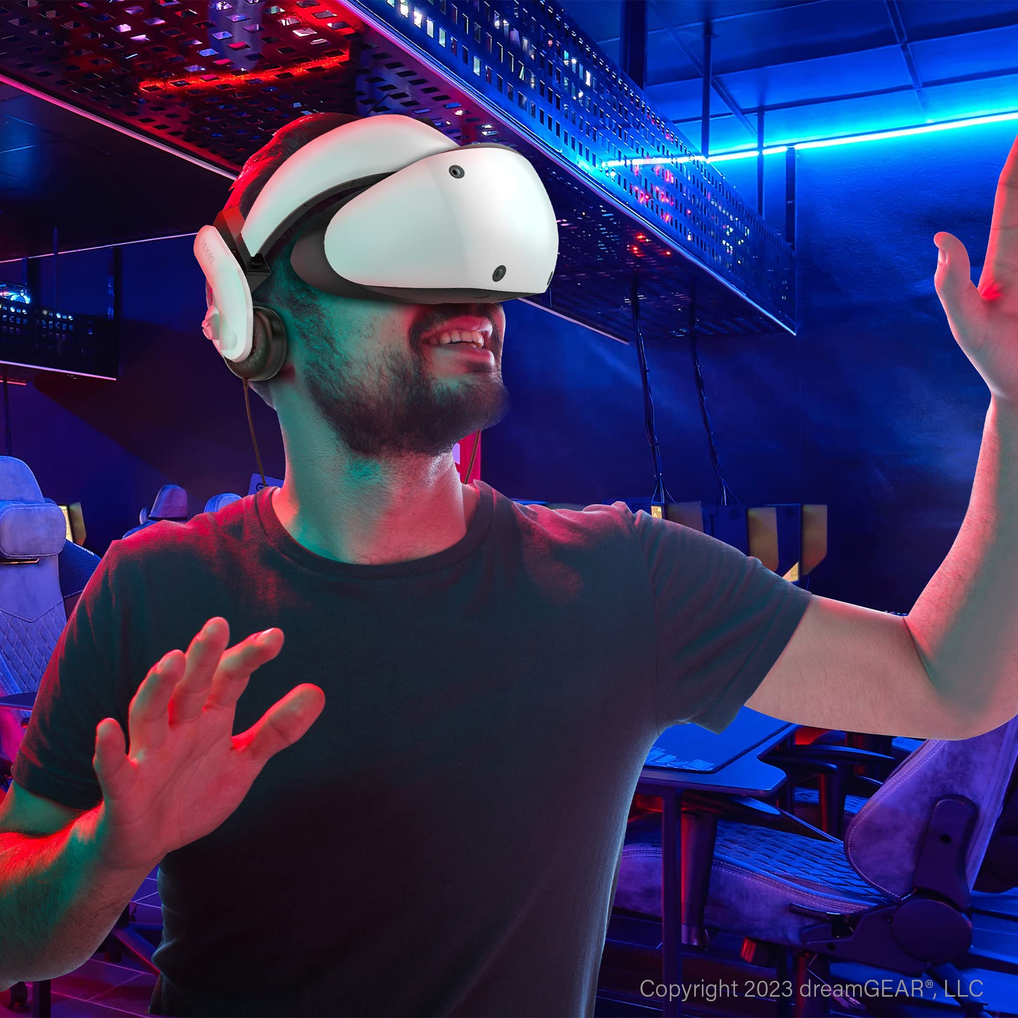 Bionik Mantis Attachable VR Headphones: Compatible with Playstation VR2, Adjustable Design, Connects Directly to PSVR, Hi-Fi Sou