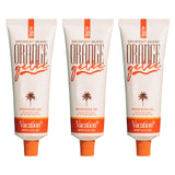 Vacation Orange Gel e SPF 30 Sunscreen Gel, Hydrating Balm-to-Oil Sunscreen, Mineral-Oil Free, Water-Resistant, Travel Size, 3.