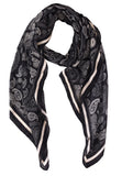 Icw WomenS Uv Protection Abstract Floral Printed Cotton Long Scarf Stoles Shawl Dn112 (Paisly Print)