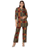 Toplot Co-Ord Set For Women Printed Straight Kurta With Pant (Simple-Pair-5141-Navy-S) Blue,Blue,,B0CGR5MY64