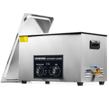 CREWORKS 30L Ultrasonic Cleaner with Heater & Timer, 600W 304 Stainless Steel Sonic Cleaner, 7.9 gal Ultrasonic Parts Cleaner wi