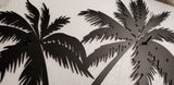 Bookishbunny Handmade Palm Tree 16 Wrought Iron Wall Art Home Decor Tropical Beach Decoration Plaque Metal Art, 2mm thick (16