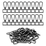 20 Pcs Metal Swivel Lobster Clasp Hooks,D Rings Purse Hardware for Bag Making,Purse Strap Hardware Push Gate Snap Hooks Trigger 