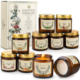 10 Pack Candles for Home Scented Aromatherapy Candles Gifts Set for Women, Natural Soy Wax Amber Candles Set, Birthday, Mother's