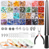 selizo Jewelry Making Kits for Adults Women with 28 Colors Crystal Beads, 1660Pcs Crystal Bead Ring Maker Kit with Jewelry Makin