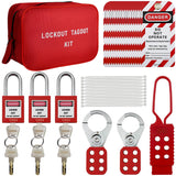 TAEGIQI Lockout Tagout Kit,Lock Out Tag Out Kits,Group Lockout Hasps,Safety Padlocks,Loto Tags,Zip Ties,Electrical Switch Safety