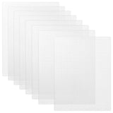 Caydo 8 Pieces 7 Count Plastic Canvas Sheets, Plastic Mesh Sheet for Cross Stitch, Making Aquarium Dividers, Knit Crochet Projec