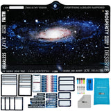 pmxboard Magnetic Vision Board Kit with 3rd Eye. High Resolution Universe Background, 44 Vision Board Magnets and Accessories. L