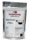 Kobmand Alum Powder (Fitkari)200G - Pure White Crystalline Powder For Aftershave, Skin Care, Face, Water Purification & Natural 