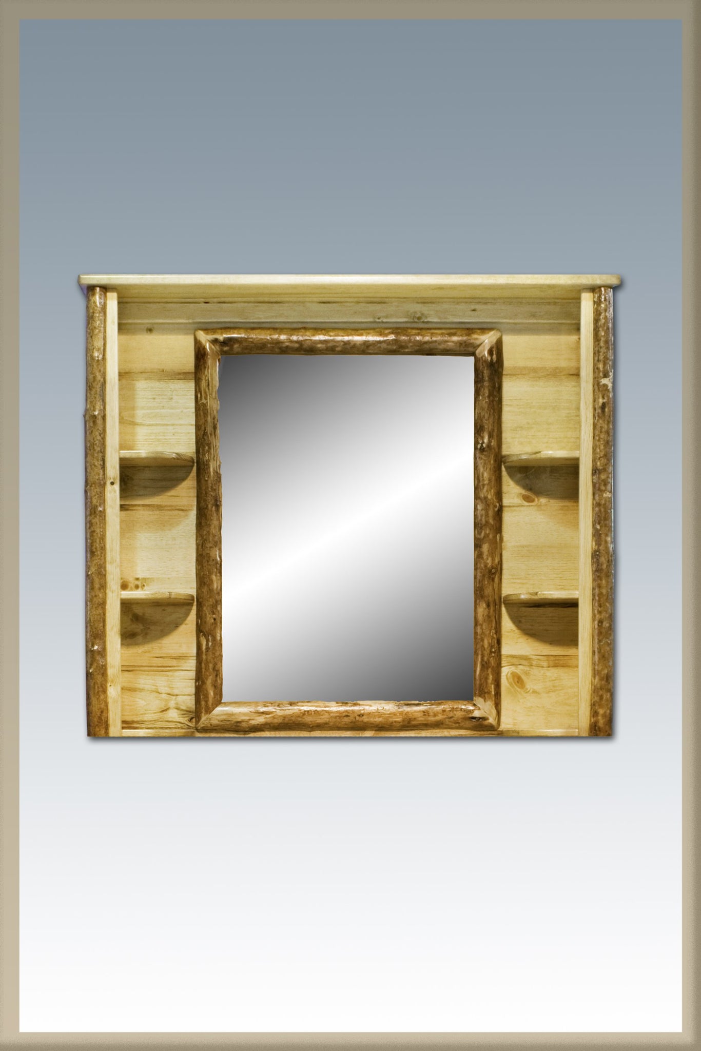 Montana Woodworks Log Dresser Mirror - Deluxe