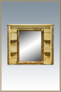 Montana Woodworks Log Dresser Mirror - Deluxe