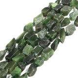 Dark Nephrite Rough Nugget Chunk Beads - Raw Crystal Chunks for Jewelry Making, Healing Stones, and Spiritual Crafts 16inch