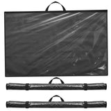 Tanlade 3 Pcs Art Portfolio Bag Foldable Waterproof Plans Shield Blueprint Holder Waterproof Map Case Construction Plan Holder F