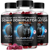 (3 Pack) Dominator Maxxx Gummies for Men - Dominator Maxx Natural Daily Nutrition Support Premium Advanced Formula Multivitamin 